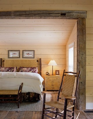 美式乡村风格2014年别墅温馨卧室10平米卧室装修图片