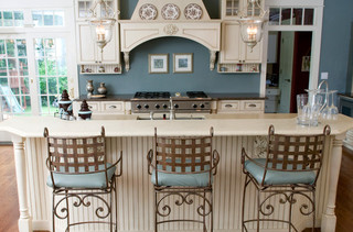 现代美式风格三层别墅舒适大理石餐桌效果图