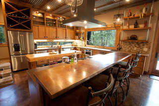 美式乡村风格客厅2层别墅卧室温馨厨房餐厅设计图