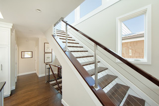 美式风格卧室三层双拼别墅大气别墅楼梯设计图设计图