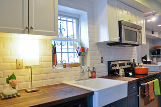 美式乡村风格客厅三层双拼别墅温馨装饰整体厨房装修图片