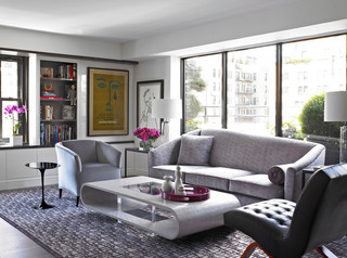 新古典风格小型公寓稳重12平米客厅效果图
