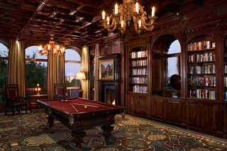 新古典风格客厅一层半小别墅欧式奢华书房小户型效果图