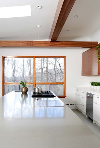 现代简约风格客厅一层半小别墅现代简洁厨房餐厅设计