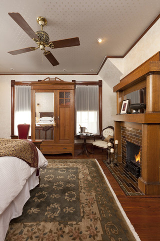 新古典风格200平米别墅稳重15平米卧室设计图