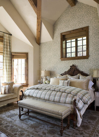 美式乡村风格2013年别墅浪漫卧室4平米卧室装修图片