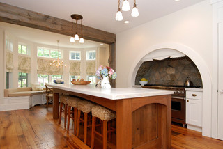 现代简约风格一层别墅舒适白色家具2013整体厨房效果图