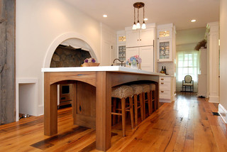 现代简约风格客厅一层别墅舒适白色厨房大理石餐桌图片