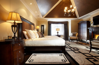 现代简欧风格豪华客厅金色7平方卧室装修