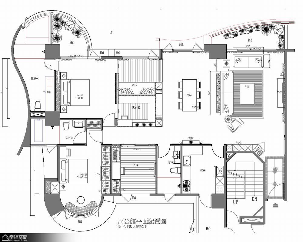 舒适,新古典风格,大户型,