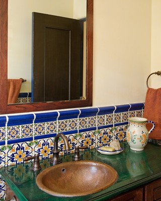 地中海风格卧室经济型140平米以上洗手台效果图