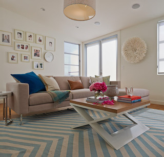 美式风格小公寓条纹乌木家具20万以上设计图纸