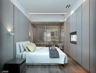 现代简约风格公寓大气卧室装修图片