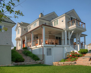 田园风格吊顶经济型140平米以上家庭庭院设计图