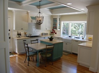 美式风格客厅300平别墅唯美2014家装厨房效果图