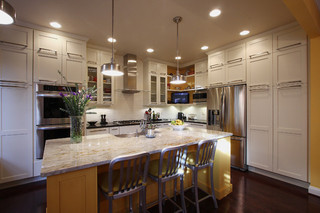 欧式风格家具富裕型140平米以上6平米厨房装修图片