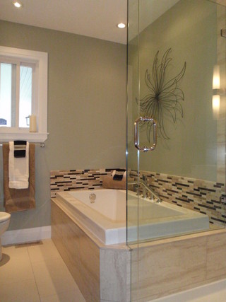 现代简约风格厨房富裕型140平米以上嵌入式浴缸图片