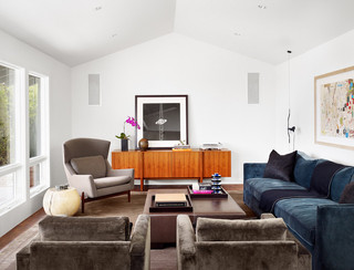 北欧风格二居室浪漫婚房布置客厅沙发装修效果图