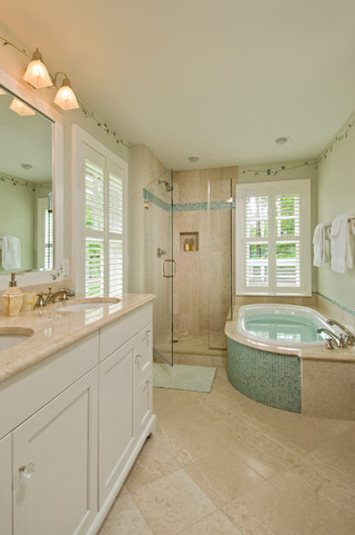 欧式田园风格一层半小别墅浪漫婚房布置整体卫浴装修图片