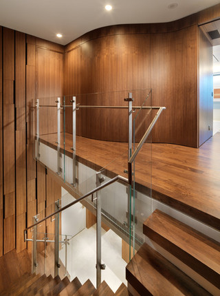 现代简约风格卫生间白领公寓简约时尚实木楼梯装修效果图