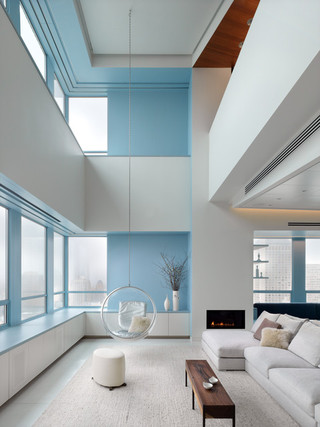 现代简约风格客厅白领公寓时尚欧式简约客厅改造