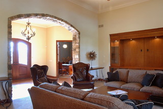 地中海风格室内古典欧式冷色调客厅沙发改造