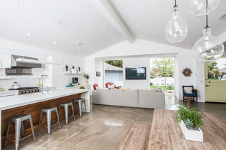 现代简约风格厨房实用客厅白色室内省钱2014厨房吊顶实木餐桌二手房设计图纸