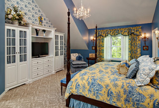 地中海风格卧室装修欣赏 让人宁静的海蓝色