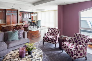 北欧设计 充满艺术氛围的淡紫色美宅