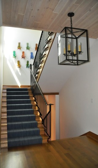 混搭风格客厅富裕型140平米以上复式楼楼梯设计图纸
