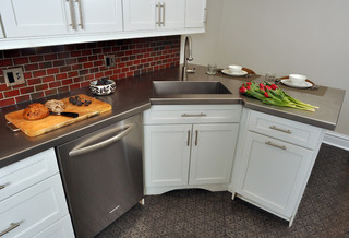 三米设计混搭风格2014年豪华型6平方厨房设计
