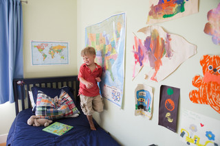 现代美式风格经济型140平米以上儿童房设计图纸