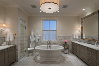 混搭风格客厅富裕型140平米以上独立式浴缸效果图