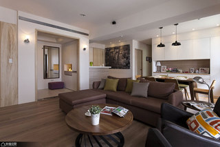 北欧风格小户型浪漫沙发背景墙设计图