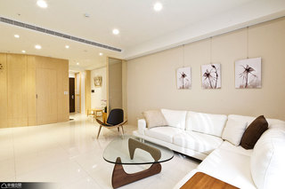 北欧风格公寓温馨沙发背景墙装修效果图