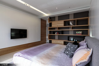 现代简约风格公寓简洁卧室效果图