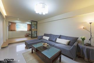 日式风格公寓小清新沙发背景墙装修效果图
