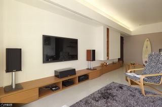 北欧风格公寓舒适电视背景墙效果图