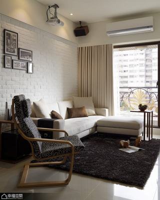 北欧风格公寓舒适沙发背景墙效果图