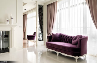 新古典风格浪漫90平米沙发效果图