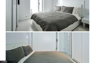 简约风格公寓艺术白色卧室效果图