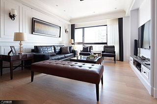 美式风格公寓古典客厅设计图纸
