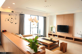 日式风格公寓小清新客厅效果图