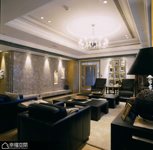 新古典风格,稳重,公寓装修,沙发背景墙