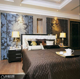 新古典风格公寓稳重卧室设计图