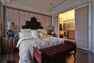 欧式风格别墅古典卧室装修图片