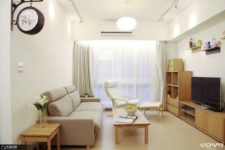 日式风格公寓简洁客厅改造
