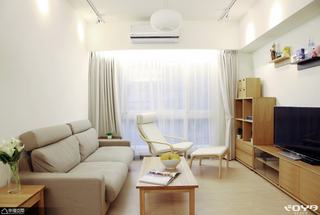 日式风格公寓简洁沙发背景墙设计