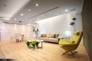 简约风格公寓舒适沙发背景墙设计图