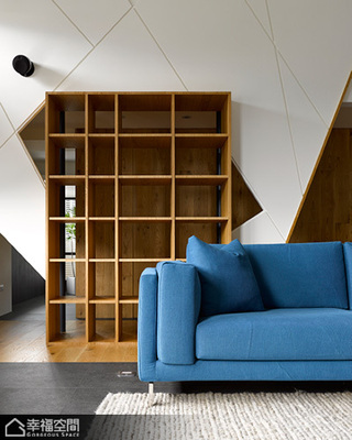 简约风格复式舒适沙发背景墙设计